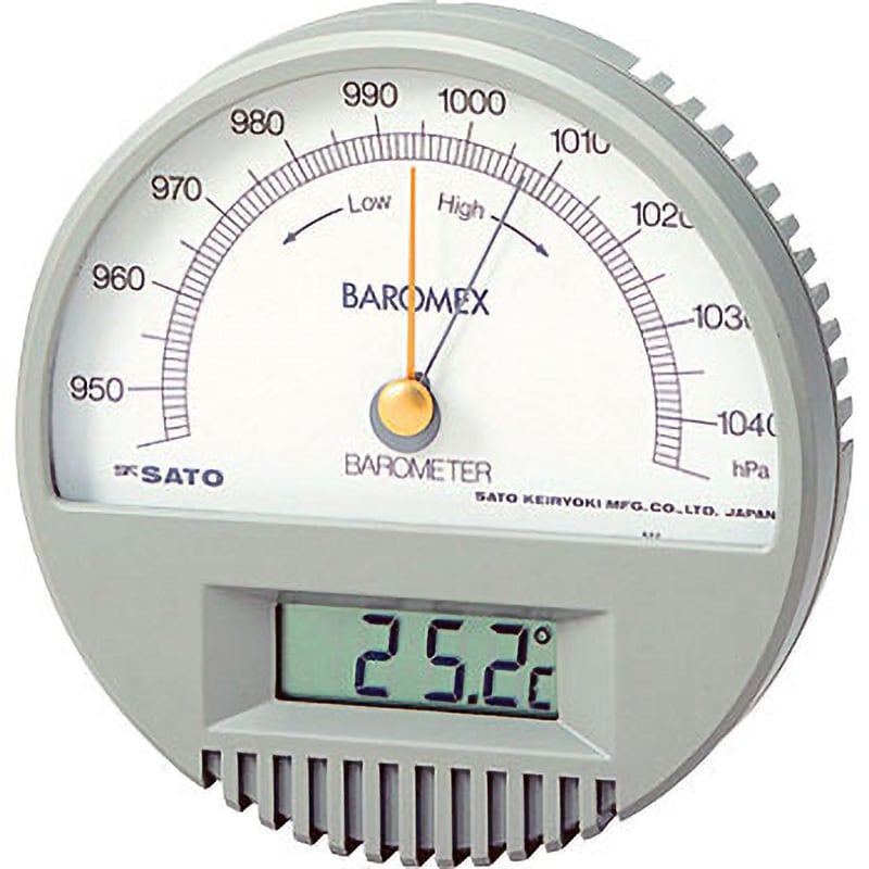 佐藤計量器製作所 バロメックス気圧計(温度計付) No.7612-00-