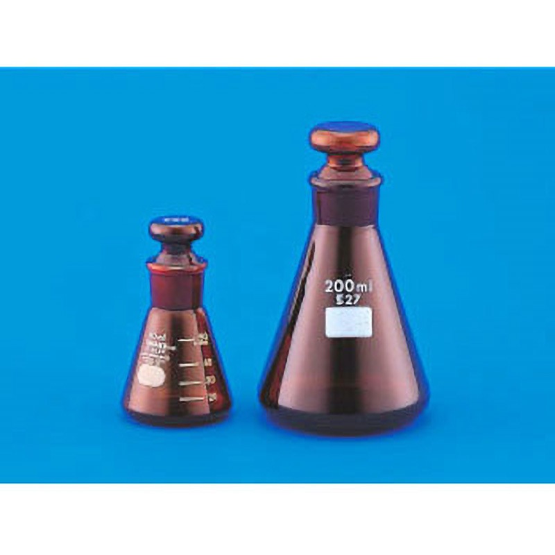 200mL 共栓三角フラスコ 茶 TGK(東京硝子器械) 200mL 5,200円