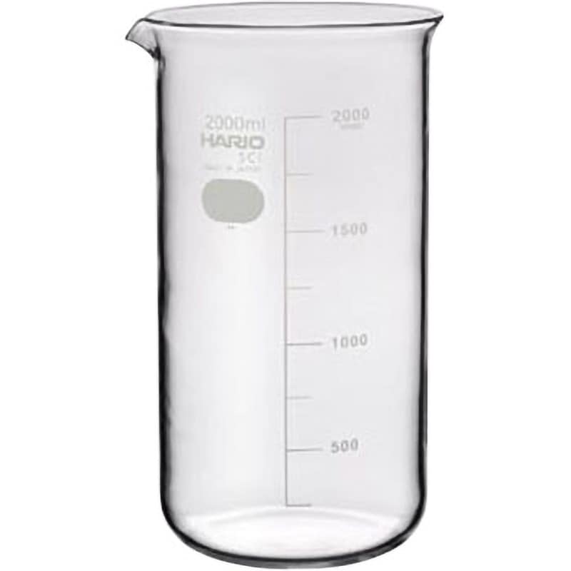 TGI ビーカー 2000ml TB-2L SCI トールビーカー ガラス HARIO 2000mL 目盛あり 1個 TB-2L