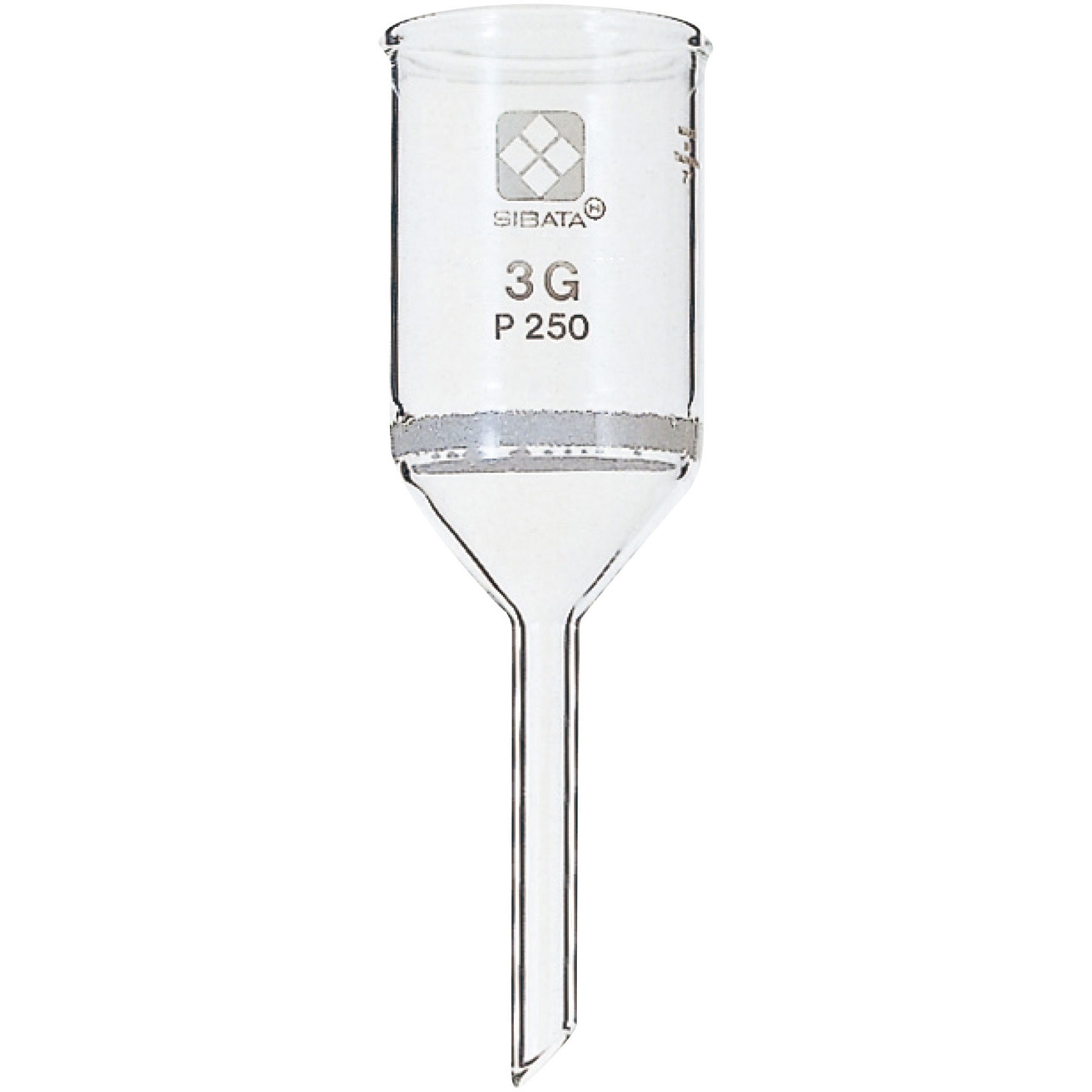 013110-3250A ガラスろ過器円筒ロート形 3G SIBATA(柴田科学) 容量30mL 板直径34mm 1個 013110-3250A