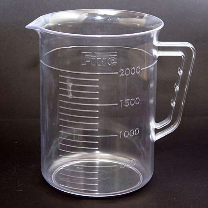 Fine メジャーカップ TGK(東京硝子器械) 目盛あり 2000mL 1個