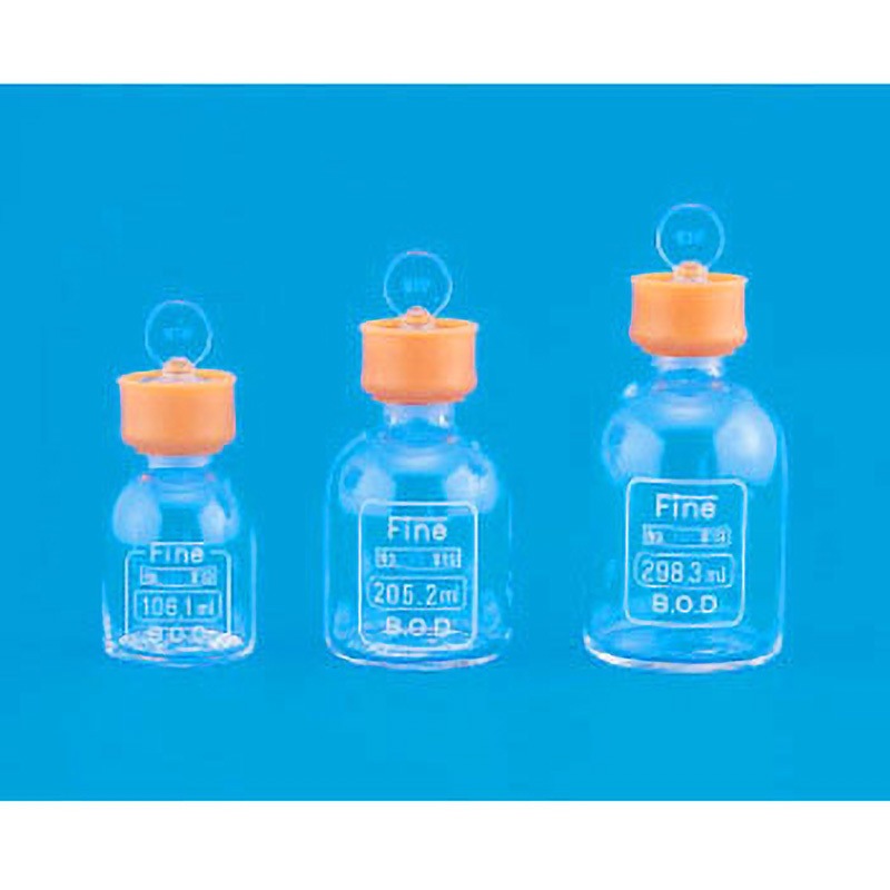200mL Fineふ卵びん ゴムカラー付 TGK(東京硝子器械) 硬質ガラス 200mL