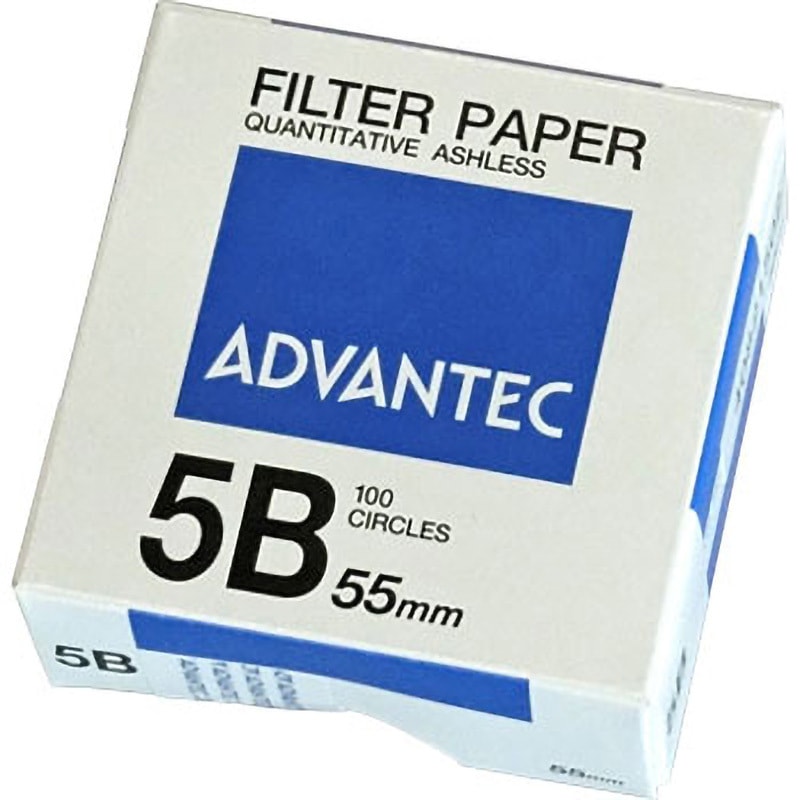 01521055 円形定量ろ紙 No.5B ADVANTEC 直径55mm 1箱(100枚) 【通販