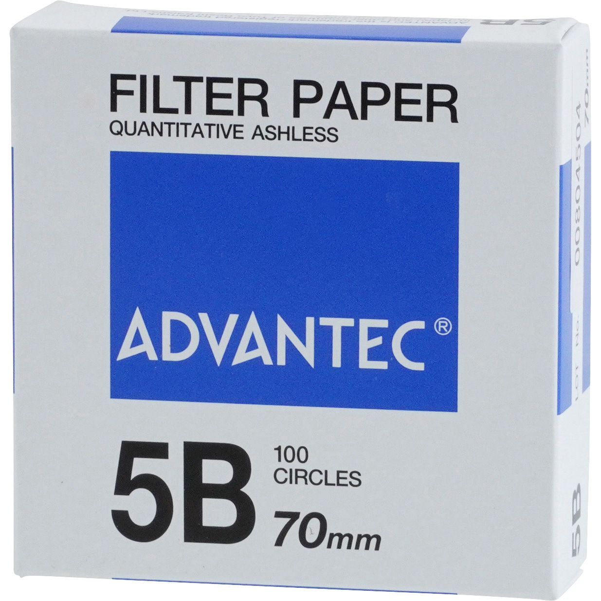01521070 円形定量ろ紙 No.5B 1箱(100枚) ADVANTEC 【通販モノタロウ】