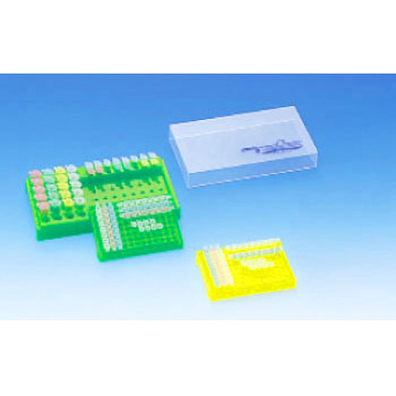 615-23-31-38 PCRラック 5色セット TGK(東京硝子器械) 1ケース(5個) 615-23-31-38