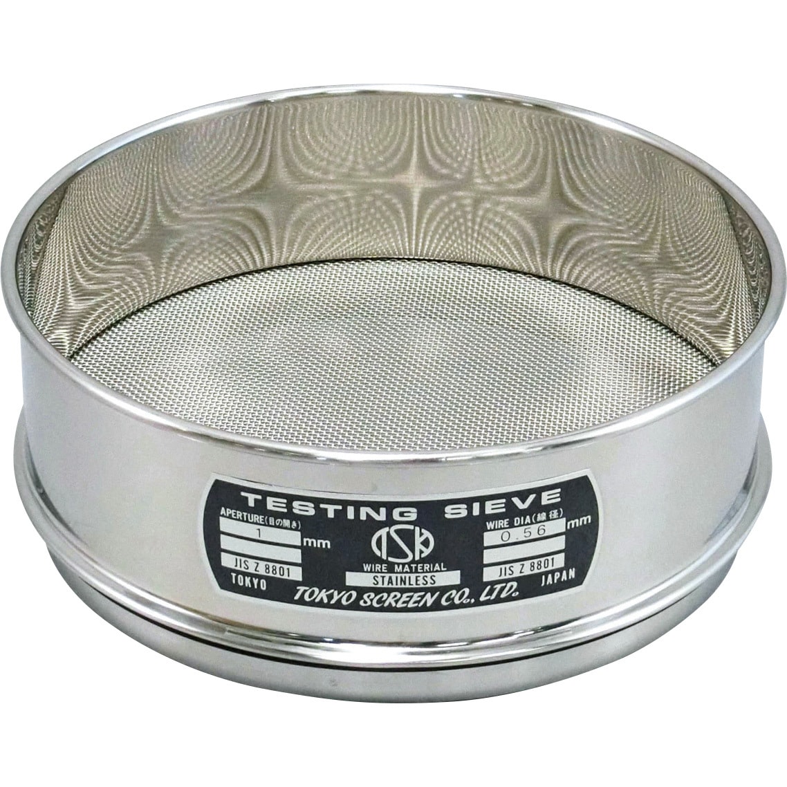 試験ふるい ST製(平織) 200Φ×60D 東京スクリーン 目開き1mm