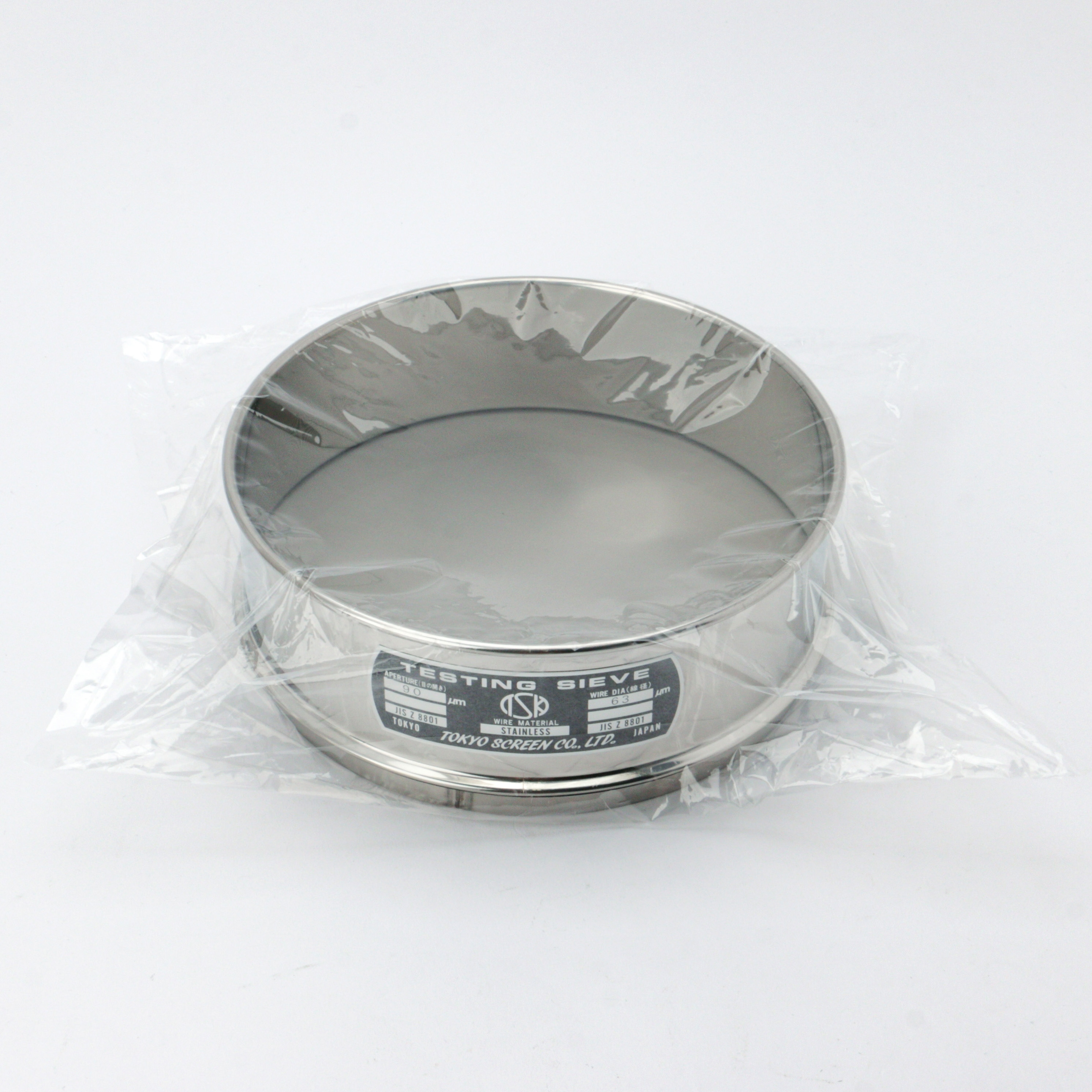 試験ふるい ST製(平織) 200Φ×60D 東京スクリーン 振盪器用ふるい振とう
