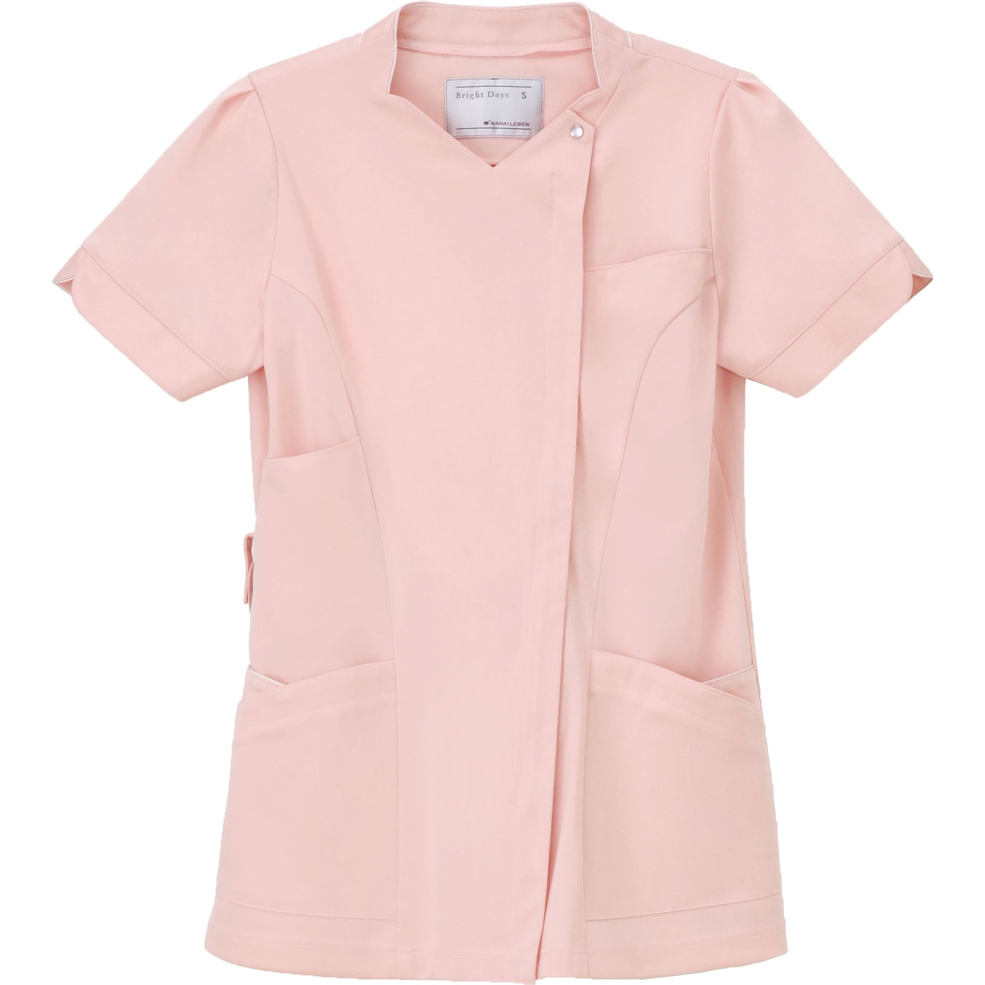 女子上衣 ピンク EL ナガイレーベン LX4052 (61-0785-10) NAGAILEBEN⁄ナガイレーベン-LX-4052-5接触冷感女子上衣（ピンク
