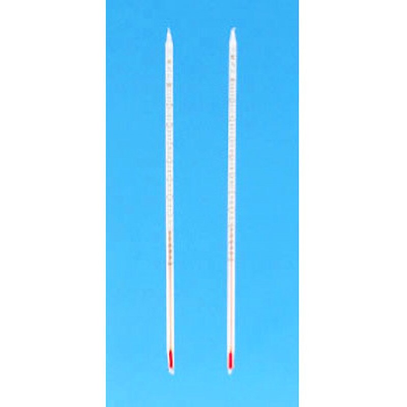 801-53-06-31 フッ素樹脂被覆温度計 赤液 1個 東京硝子器械(TGK