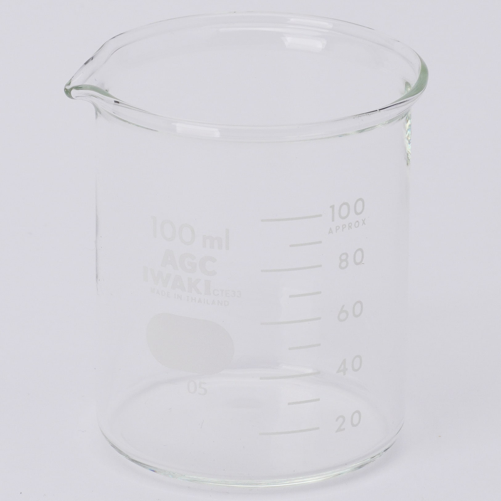 1000BK100 ビーカー(目安目盛) ガラス製 IWAKI(AGCテクノグラス) 100mL