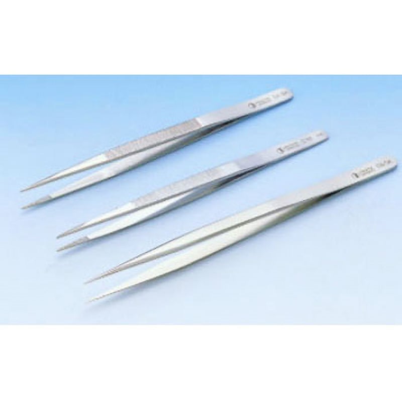 DM ピンセット クロームスチール製 TGK(東京硝子器械) 全長150mm