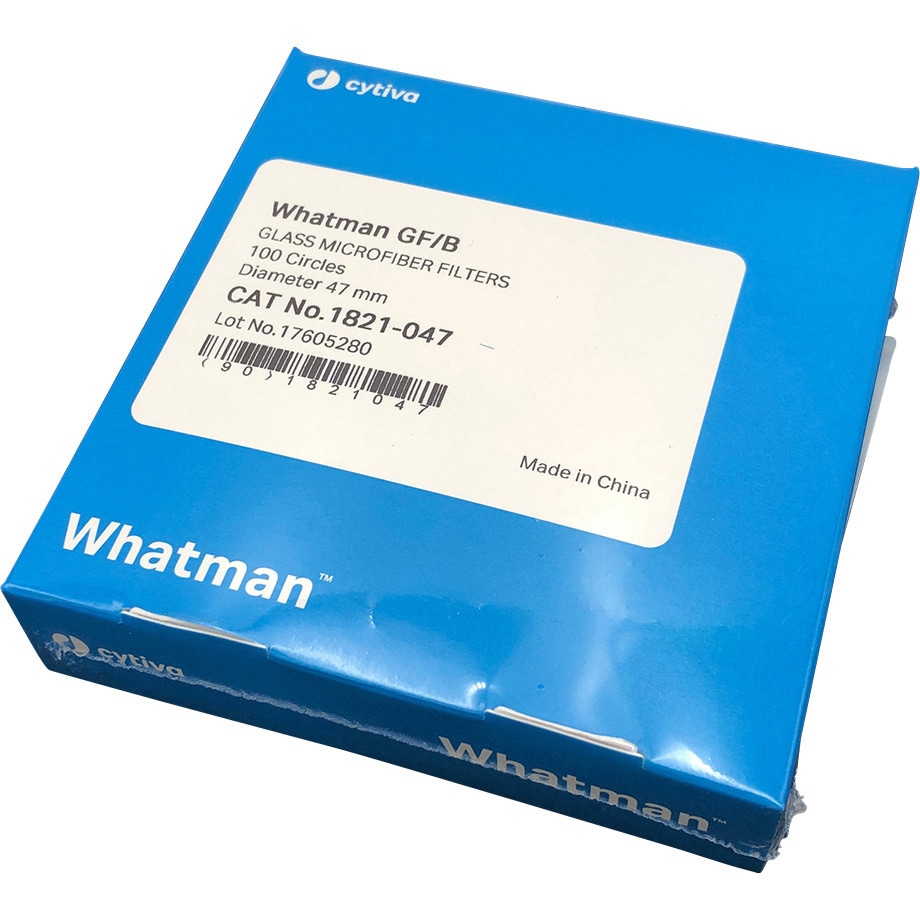 数量は多い 1821-047 ガラス繊維ろ紙 GF/B 1箱(100枚) Whatman(ワットマン 実験用器具・消耗品