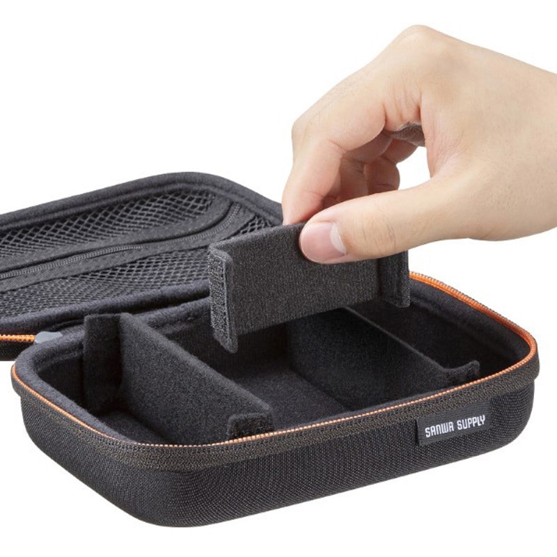 IN-HDAD3BK ガジェットケース_セミハード サンワサプライ ブラック色