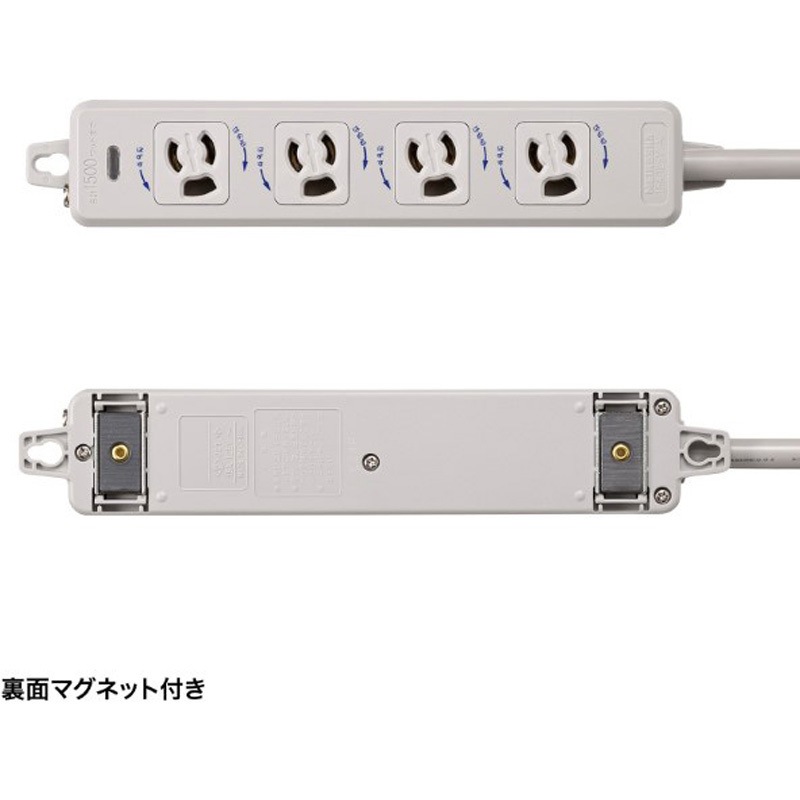 TAP-PP34-3 電源タップ サンワサプライ プラグ形状ポッキンプラグ(3P