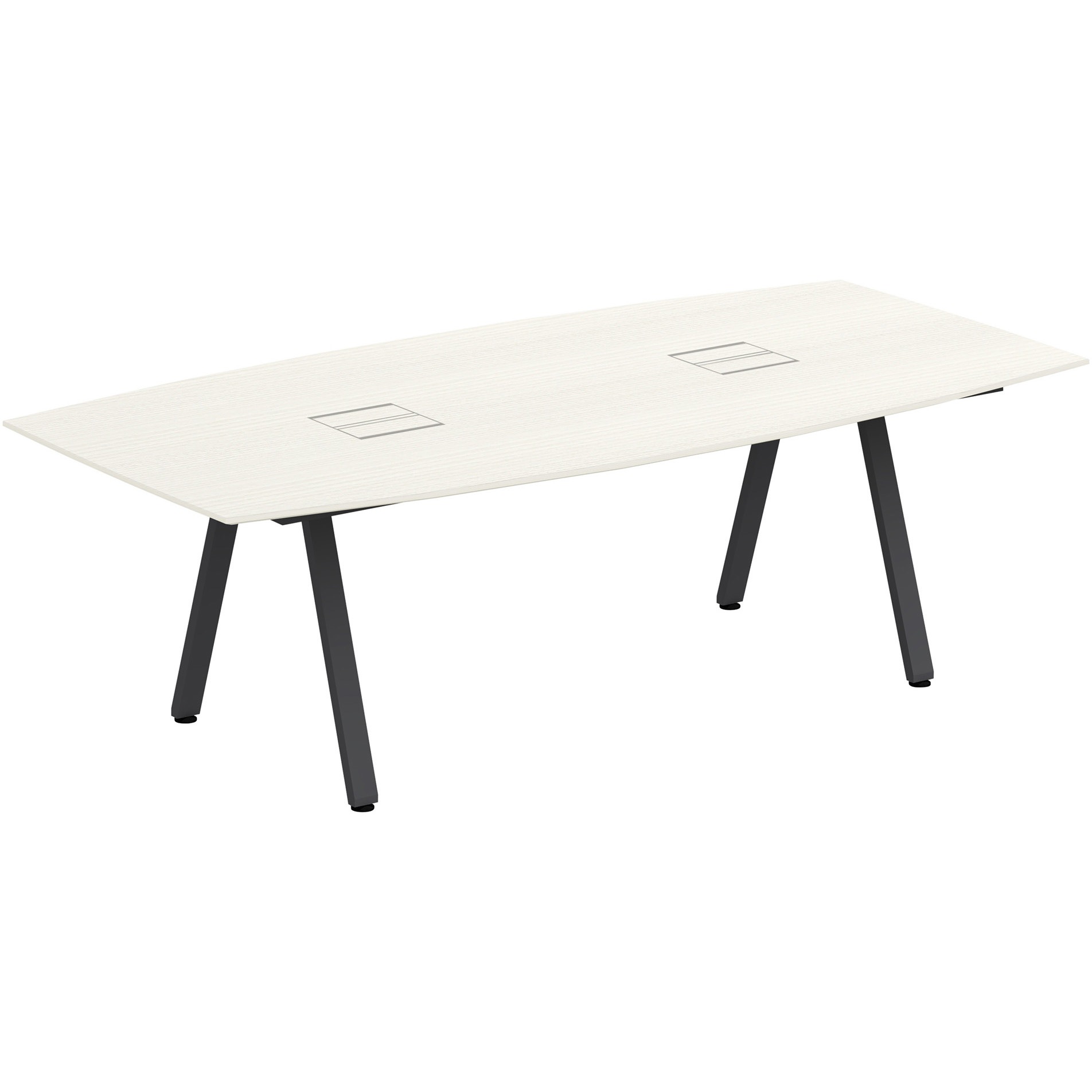 JVT-2412BHSN-TH アフィーノLT ミーティングテーブル 角型 配線ユニット付 連結ワイヤリング脚 W2400<配送時組立サービス付> 1台 イトーキ 【通販モノタロウ】