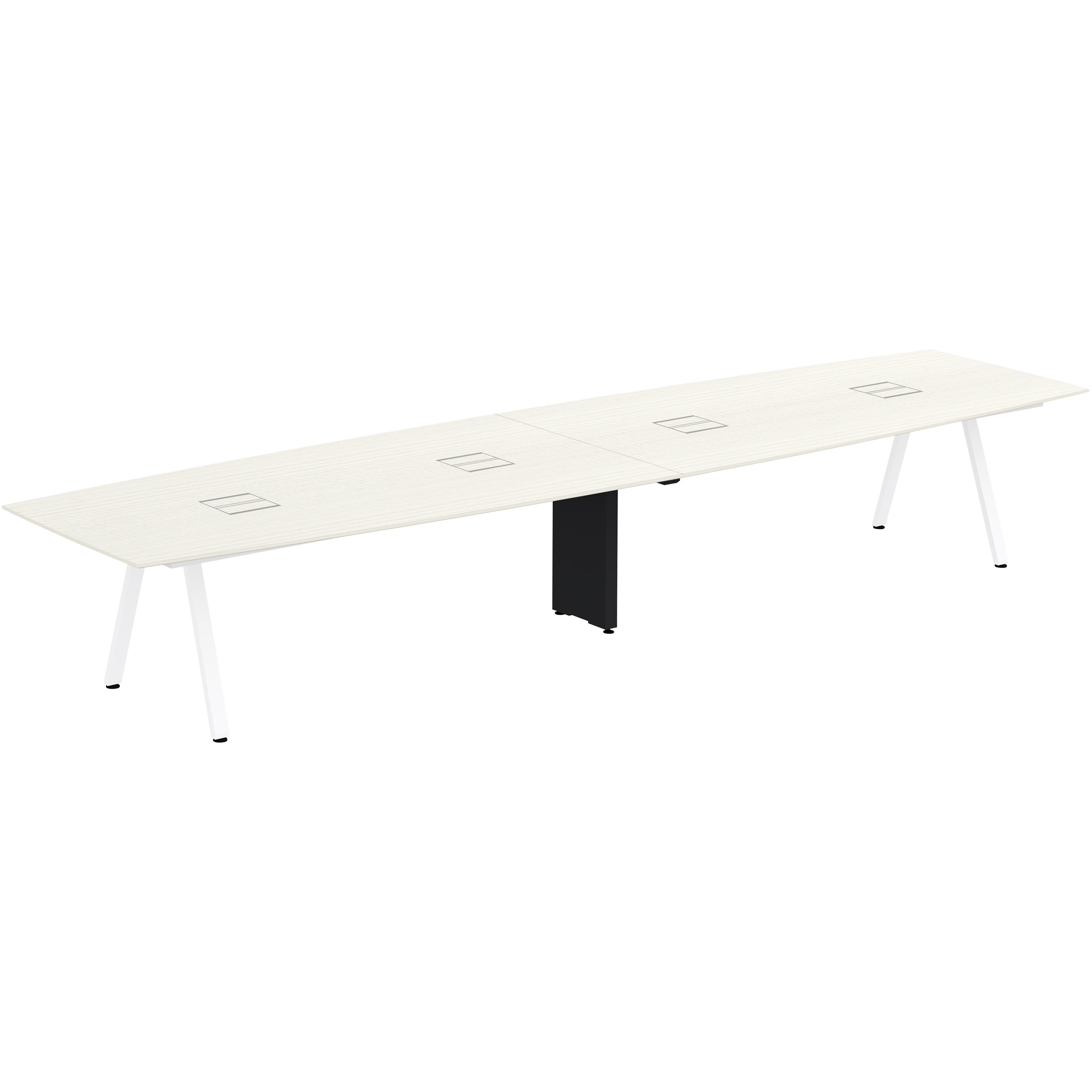 JVT-4812BHSN-WH アフィーノLT ミーティングテーブル 角型 配線ユニット付 連結ワイヤリング脚 W4800<配送時組立サービス付> 1台 イトーキ 【通販モノタロウ】