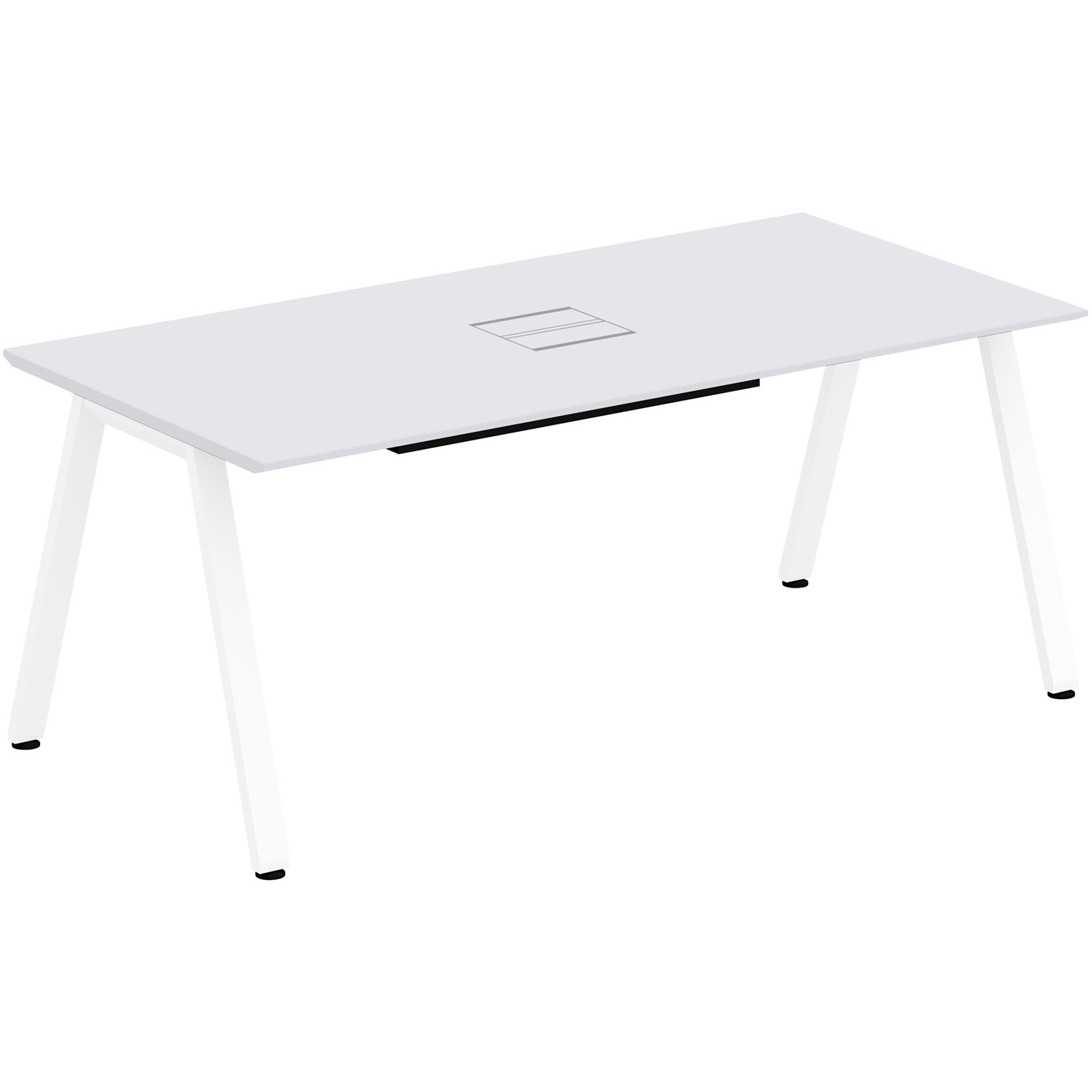 JVT-1809HHSN-WL アフィーノLT ミーティングテーブル 角型 配線ユニット付 W1800×D900<配送時組立サービス付> 1台 イトーキ 【通販モノタロウ】