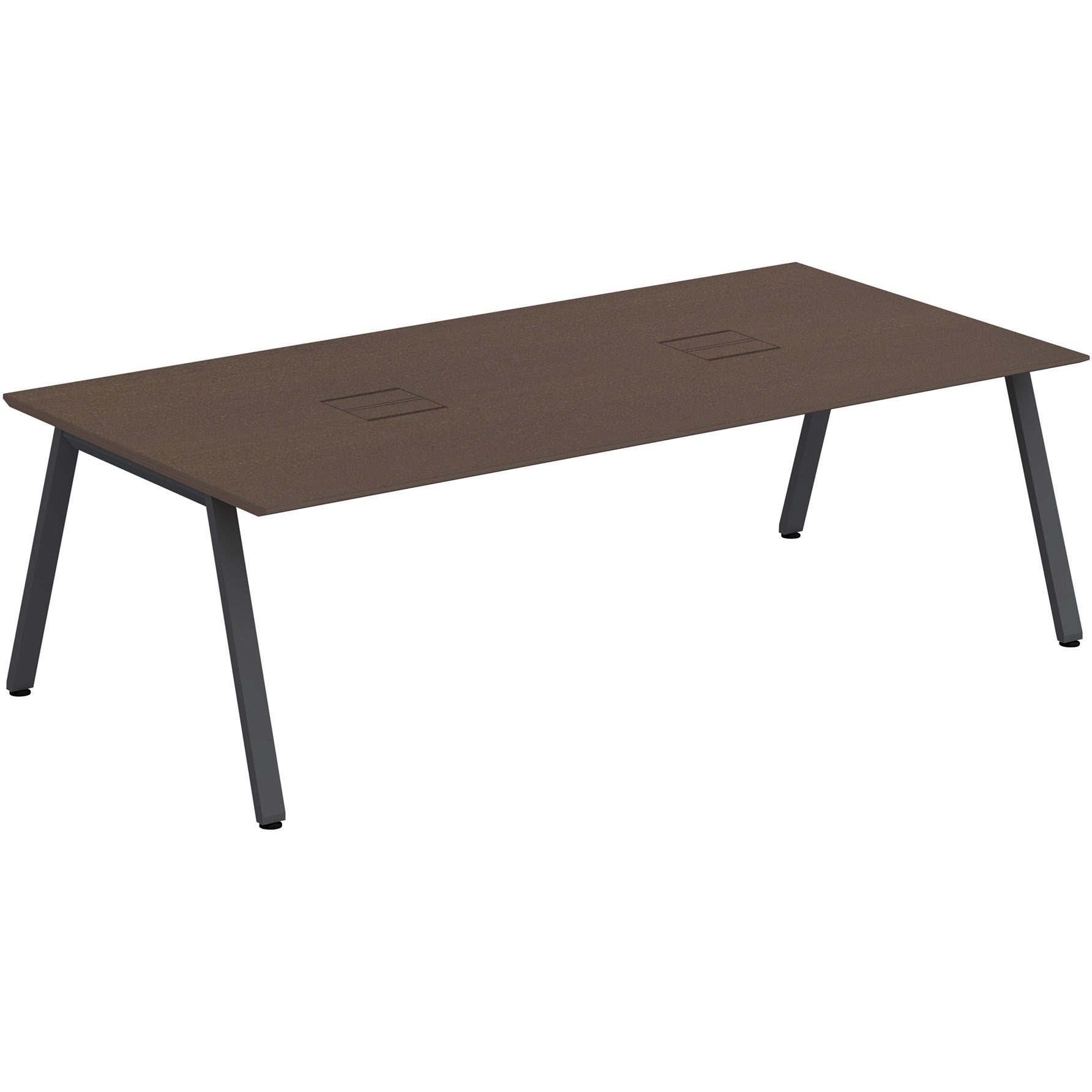 JVT-2412HHSN-TY アフィーノLT ミーティングテーブル 角型 配線ユニット付 W2400×D1200<配送時組立サービス付> 1台 イトーキ 【通販モノタロウ】