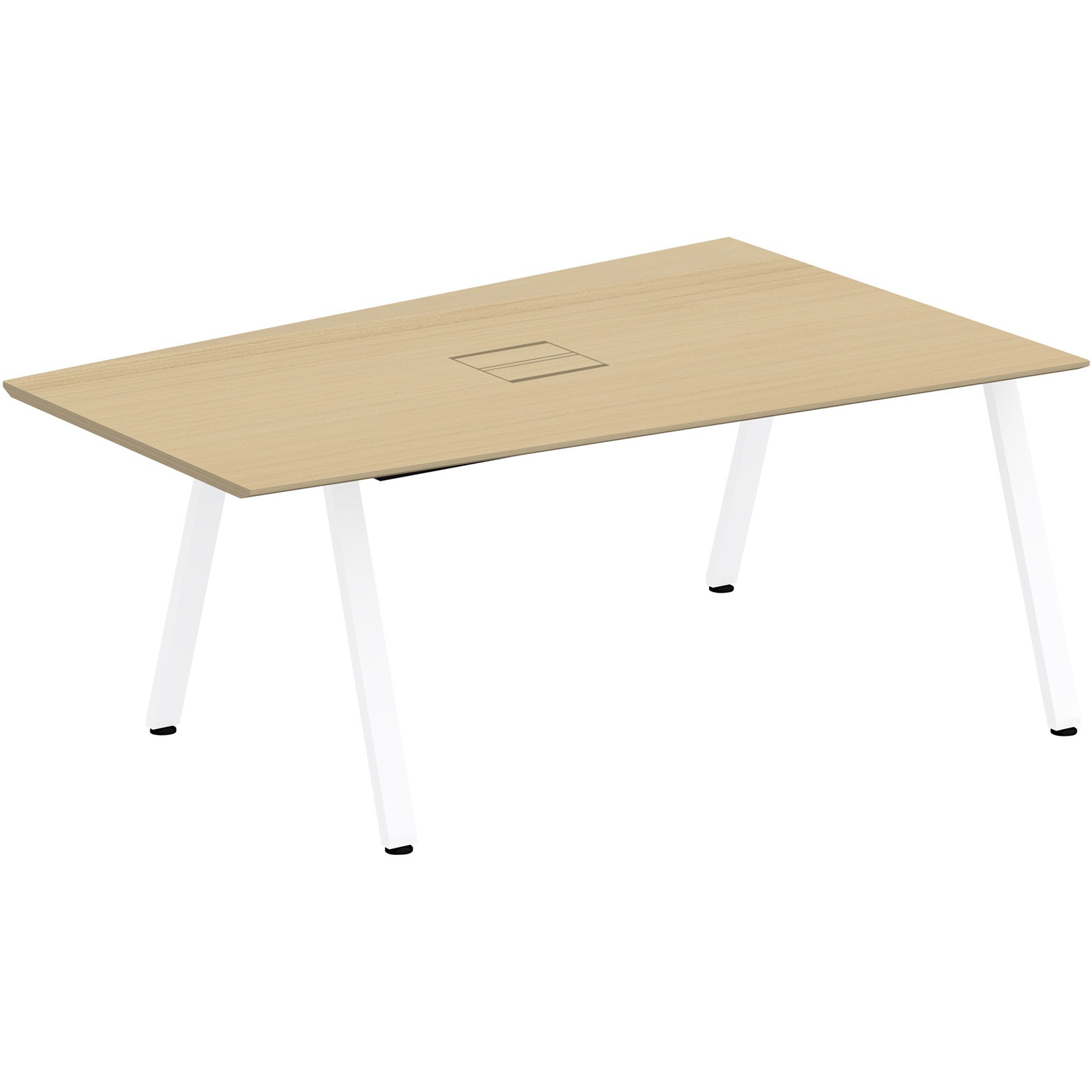 JVT-1812DHSN-WX アフィーノLT ミーティングテーブル 台形型 配線ユニット付 W1800×D1200<配送時組立サービス付> 1台 イトーキ 【通販モノタロウ】