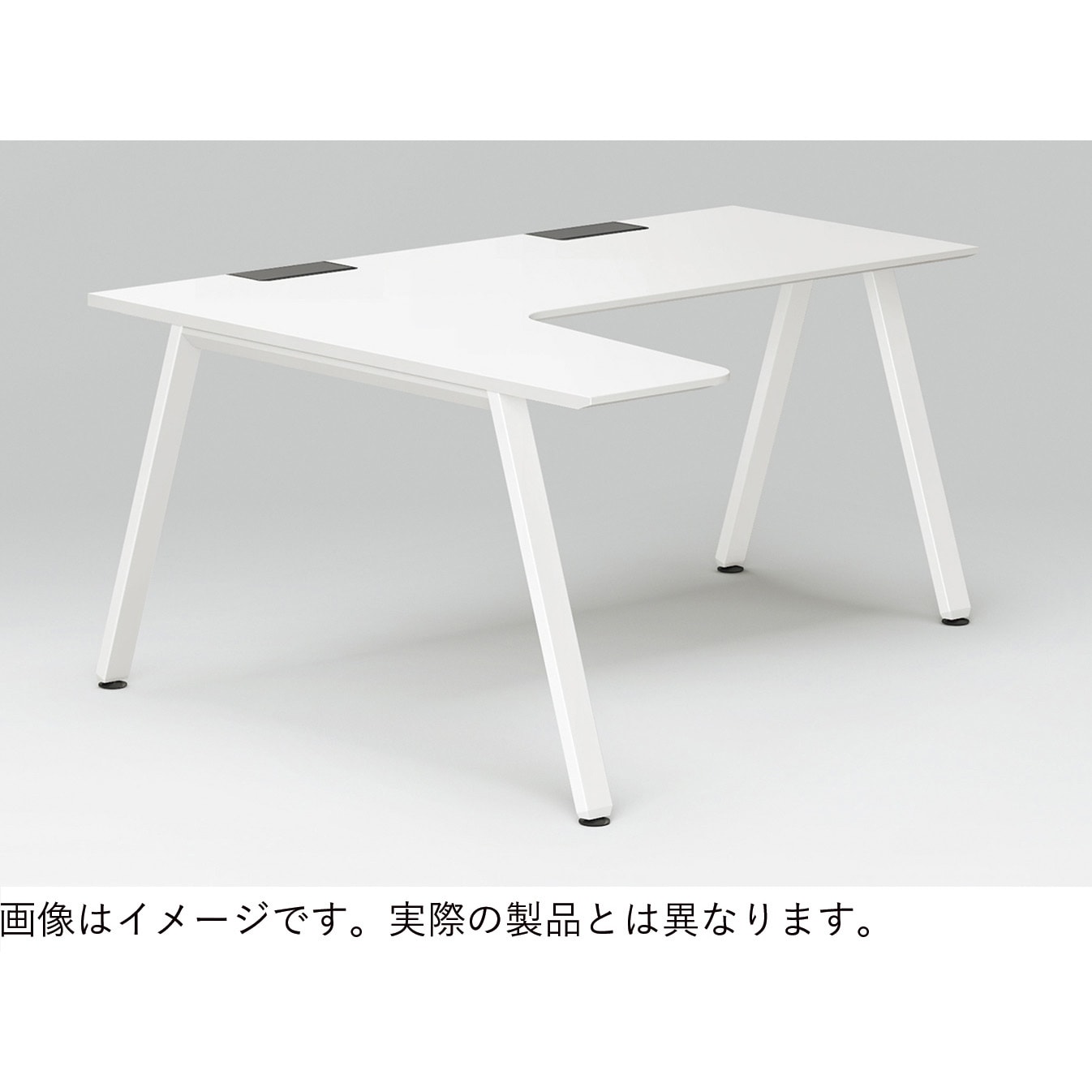 JVD-6474KRWSNTM アフィーノLT パーソナルデスク 90度オペレーション(7/4)右凸<配送時組立サービス付> イトーキ 幅1600mm メラミン化粧板 ホワイト 高さ720mm奥行1400mm  JVD-6474KRWSNTM