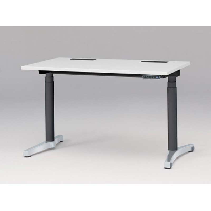 JZD-1207HB-APL トイロデスク 平エッジ インジケータ―付昇降スイッチタイプ アルミミラー脚 W1200×D675<配送時組立サービス付> 1台 イトーキ 【通販モノタロウ】