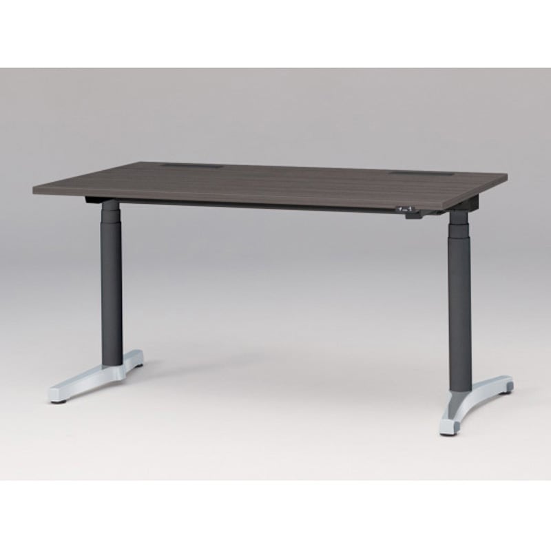 JZD-1408HA-APR トイロデスク 平エッジ 昇降スイッチタイプ アルミミラー脚 W1400×D775<配送時組立サービス付> 1台 イトーキ 【通販モノタロウ】