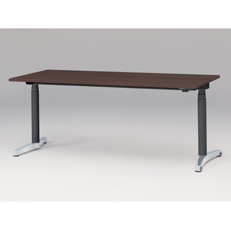 JZD-1808HA-APY トイロデスク 平エッジ 昇降スイッチタイプ アルミミラー脚 W1800×D775<配送時組立サービス付> 1台 イトーキ 【通販モノタロウ】