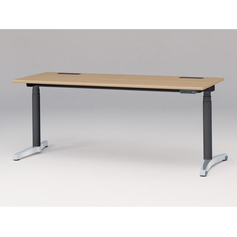 JZD-1807HB-CPX トイロデスク ラウンドエッジ インジケータ―付昇降スイッチタイプ アルミミラー脚 W1800×D675<配送時組立サービス付> 1台 イトーキ 【通販モノタロウ】