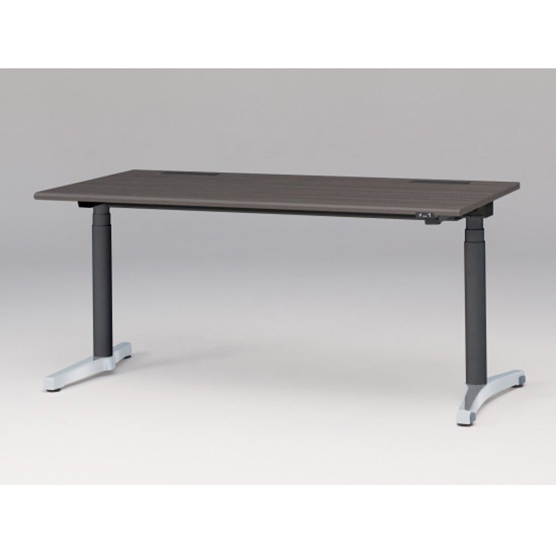 JZD-1608HA-CPR トイロデスク ラウンドエッジ 昇降スイッチタイプ アルミミラー脚 W1600×D775<配送時組立サービス付> 1台 イトーキ 【通販モノタロウ】