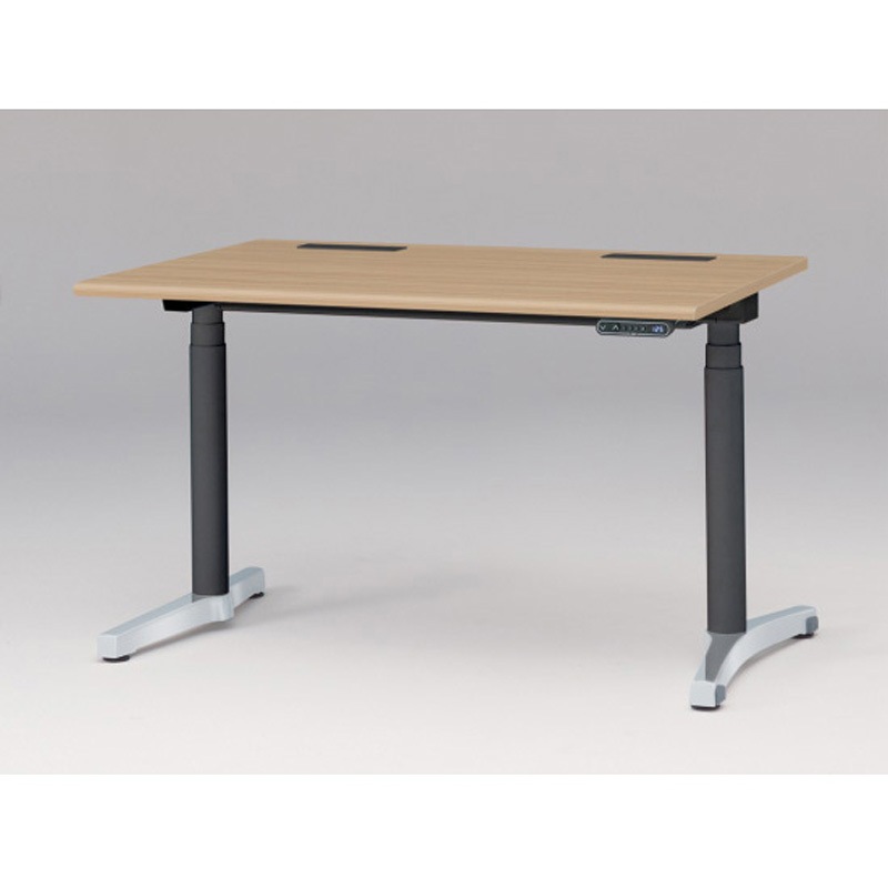 JZD-1208HB-CPX トイロデスク ラウンドエッジ インジケータ―付昇降スイッチタイプ アルミミラー脚 W1200×D775<配送時組立サービス付> 1台 イトーキ 【通販モノタロウ】