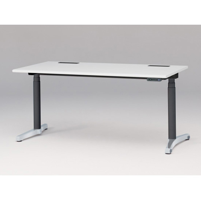 JZD-1608HB-CPL トイロデスク ラウンドエッジ インジケータ―付昇降スイッチタイプ アルミミラー脚 W1600×D775<配送時組立サービス付> 1台 イトーキ 【通販モノタロウ】