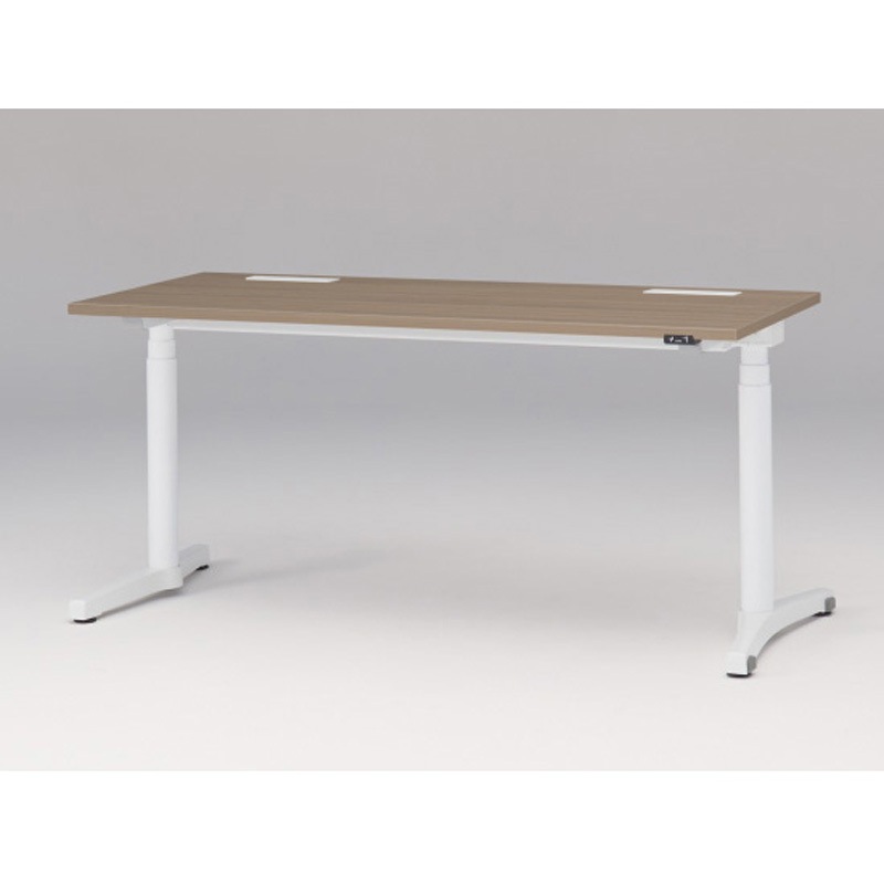 JZD-1607HA-AWM トイロデスク 平エッジ 昇降スイッチタイプ 塗装脚 W1600×D675<配送時組立サービス付> イトーキ ホワイト 高さ720mm  JZD-1607HA-AWM