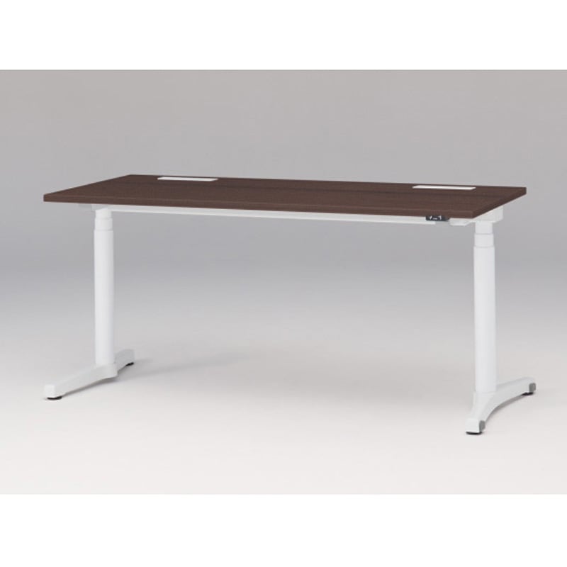 JZD-1607HA-AWY トイロデスク 平エッジ 昇降スイッチタイプ 塗装脚 W1600×D675<配送時組立サービス付> イトーキ ホワイト 高さ720mm  JZD-1607HA-AWY