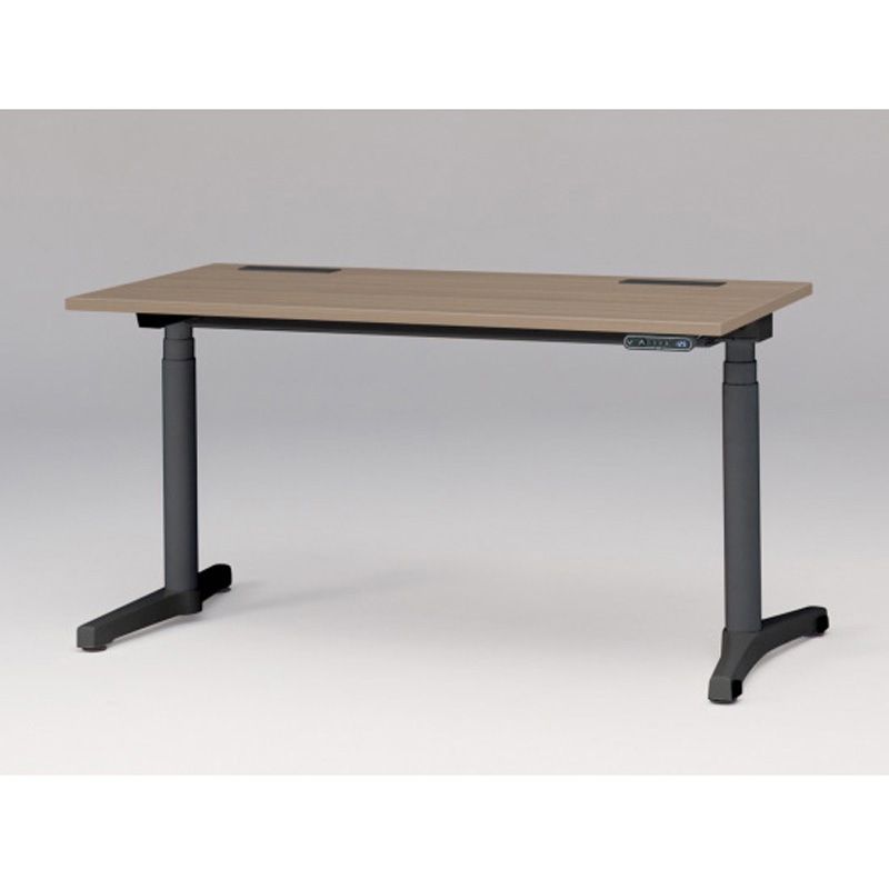 JZD-1407HB-ATM トイロデスク 平エッジ インジケータ―付昇降スイッチタイプ 塗装脚 W1400×D675<配送時組立サービス付> 1台 イトーキ 【通販モノタロウ】