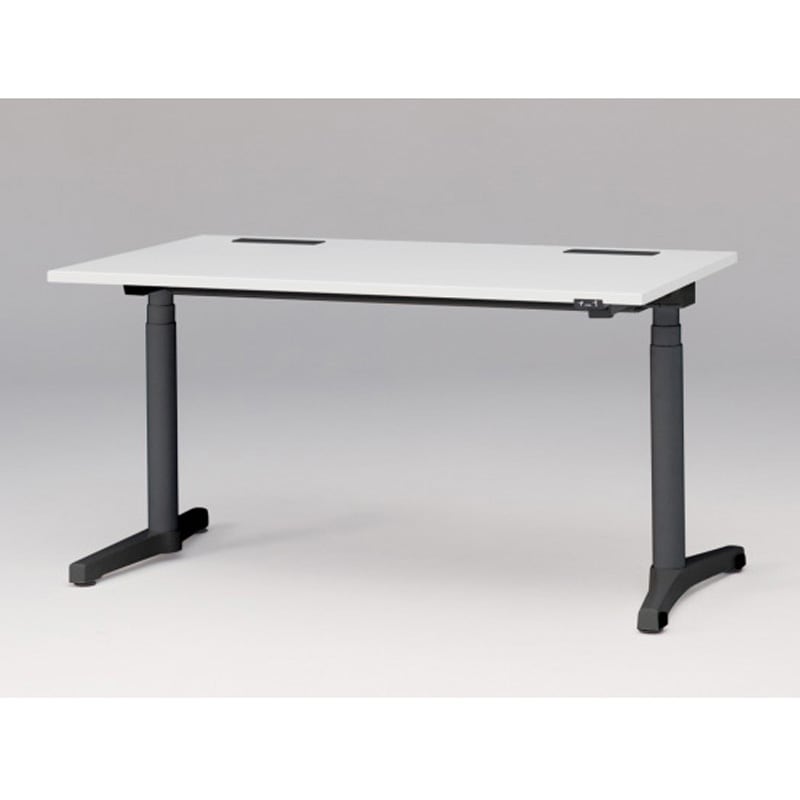 JZD-1408HA-ATL トイロデスク 平エッジ 昇降スイッチタイプ 塗装脚 W1400×D775<配送時組立サービス付> イトーキ ホワイト 高さ720mm  JZD-1408HA-ATL