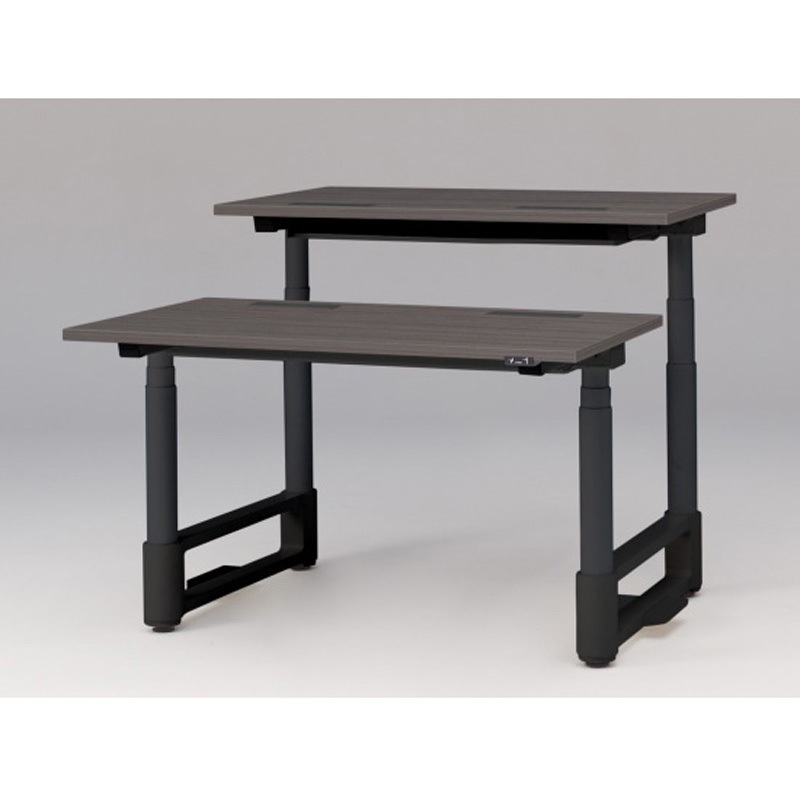 JZD-1214HA-ATR トイロツインデスク 平エッジ 昇降スイッチタイプ 塗装脚 W1200×D1400<配送時組立サービス付> 1台 イトーキ 【通販モノタロウ】