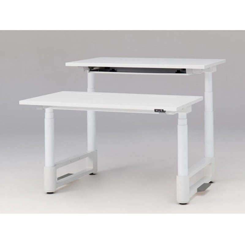 JZD-1214HA-AWL トイロツインデスク 平エッジ 昇降スイッチタイプ 塗装脚 W1200×D1400<配送時組立サービス付> 1台 イトーキ 【通販モノタロウ】