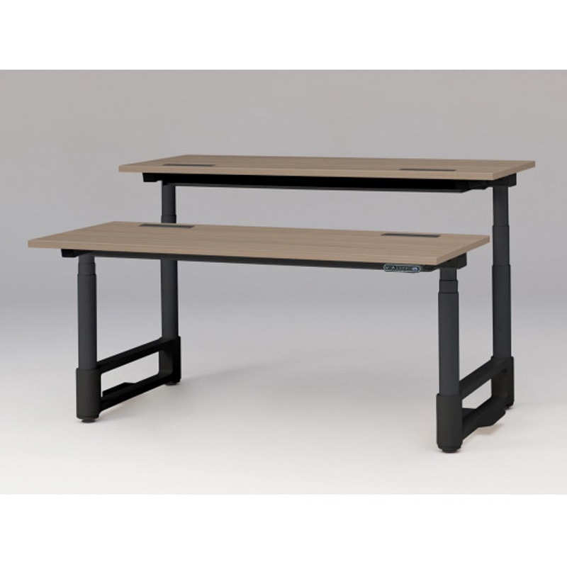 JZD-1614HB-ATM トイロツインデスク 平エッジ インジケータ―付昇降スイッチタイプ 塗装脚 W1600×D1400<配送時組立サービス付> 1台 イトーキ 【通販モノタロウ】