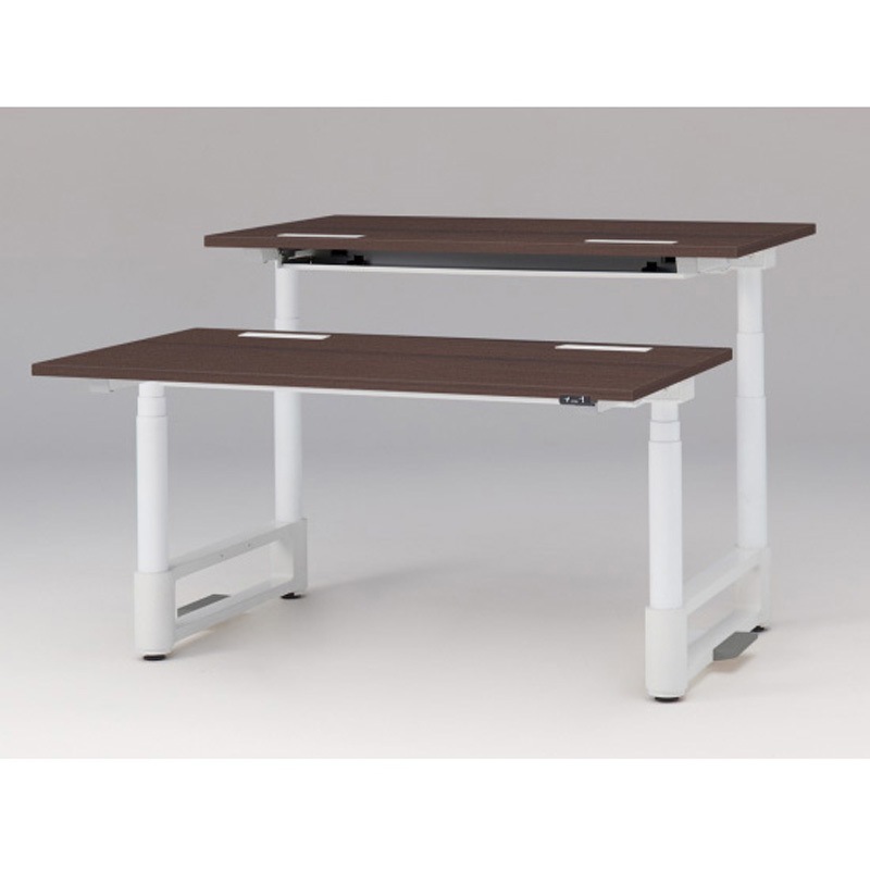 JZD-1416HA-AWY トイロツインデスク 平エッジ 昇降スイッチタイプ 塗装脚 W1400×D1600<配送時組立サービス付> 1台 イトーキ 【通販モノタロウ】