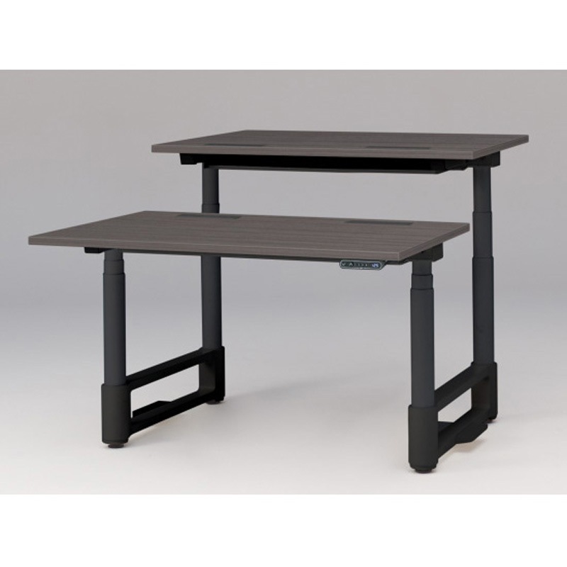 JZD-1216HB-ATR トイロツインデスク 平エッジ インジケータ―付昇降スイッチタイプ 塗装脚 W1200×D1600<配送時組立サービス付> 1台 イトーキ 【通販モノタロウ】