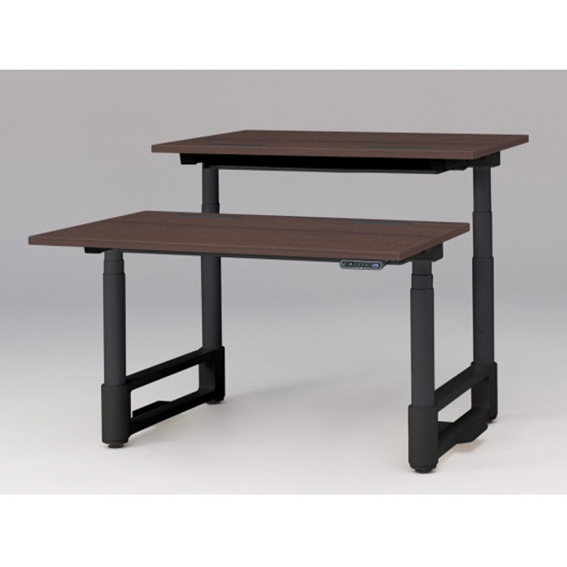 JZD-1216HB-ATY トイロツインデスク 平エッジ インジケータ―付昇降スイッチタイプ 塗装脚 W1200×D1600<配送時組立サービス付> 1台 イトーキ 【通販モノタロウ】