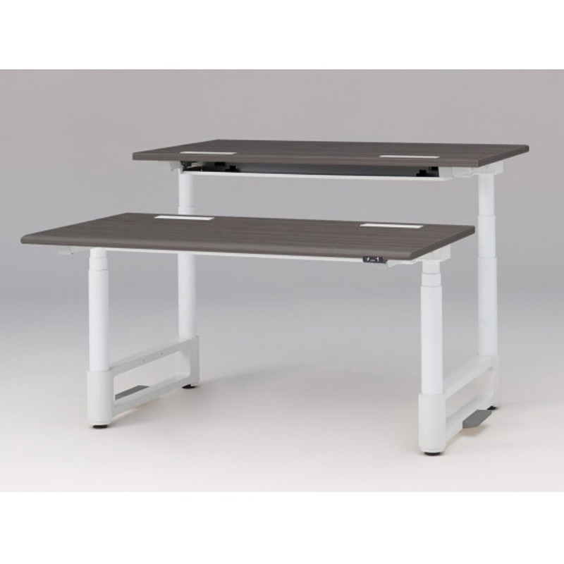 JZD-1416HA-CWR トイロツインデスク ラウンドエッジ 昇降スイッチタイプ 塗装脚 W1400×D1600<配送時組立サービス付> 1台 イトーキ 【通販モノタロウ】