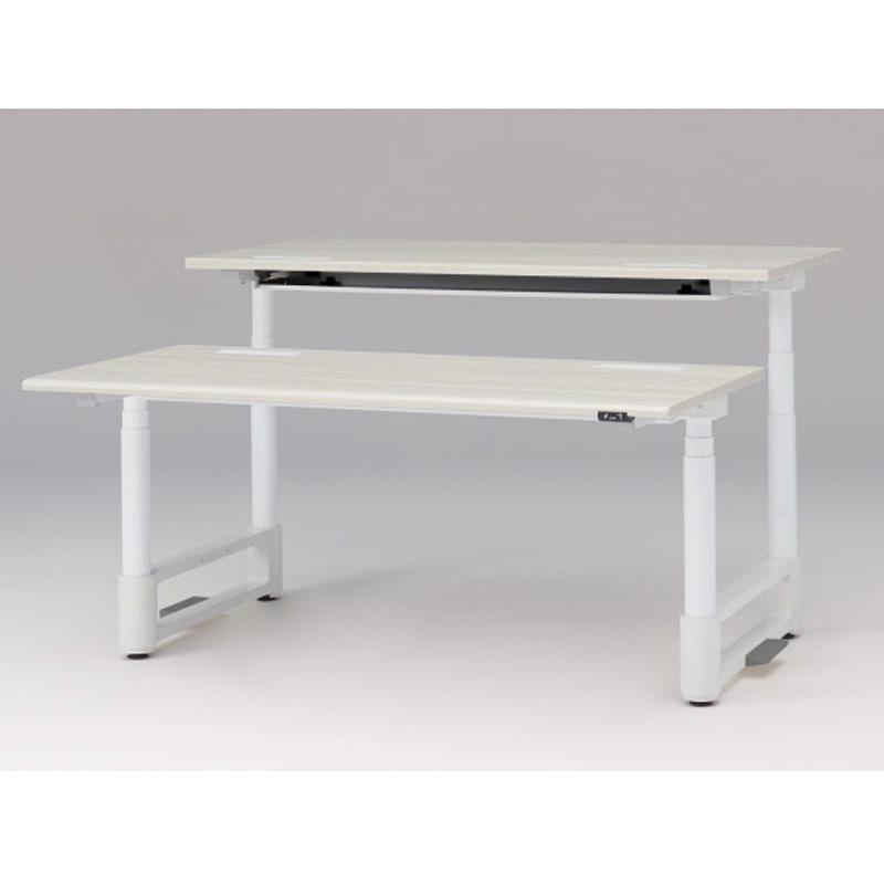 JZD-1616HA-CWH トイロツインデスク ラウンドエッジ 昇降スイッチタイプ 塗装脚 W1600×D1600<配送時組立サービス付> 1台 イトーキ 【通販モノタロウ】 199,900円
