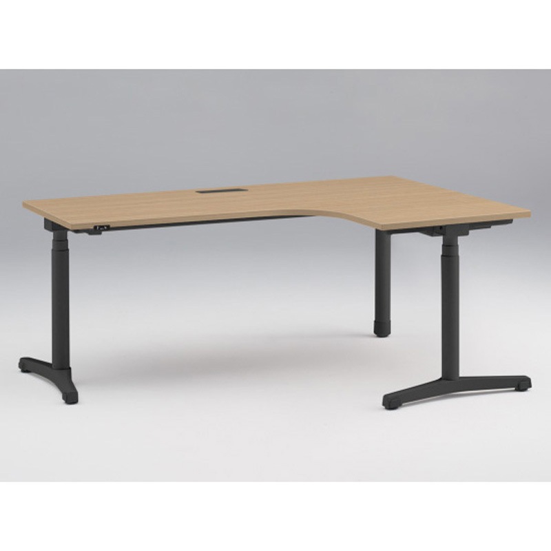 JZD-8277KRA-ATX トイロ 90度オペレーションデスク 昇降スイッチタイプ 塗装脚 W1800×D1200<配送時組立サービス付> 1台 イトーキ 【通販モノタロウ】