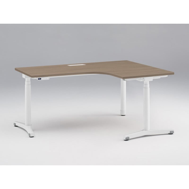 JZD-6277KRB-AWM トイロ 90度オペレーションデスク インジケータ―付昇降スイッチタイプ 塗装脚 W1600×D1200<配送時組立サービス付> 1台 イトーキ 【通販モノタロウ】