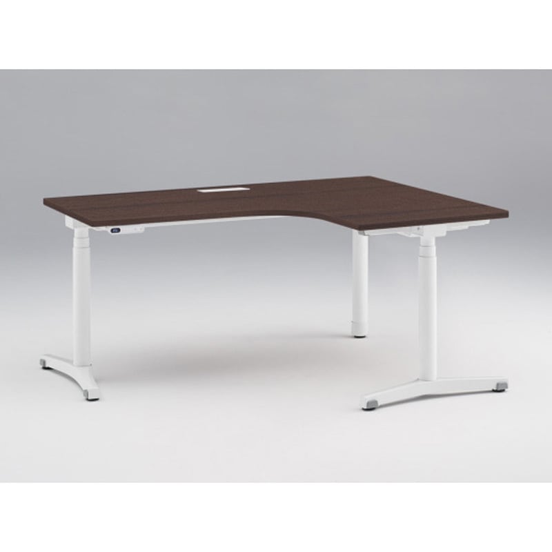 JZD-6277KRB-AWY トイロ 90度オペレーションデスク インジケータ―付昇降スイッチタイプ 塗装脚 W1600×D1200<配送時組立サービス付> 1台 イトーキ 【通販モノタロウ】