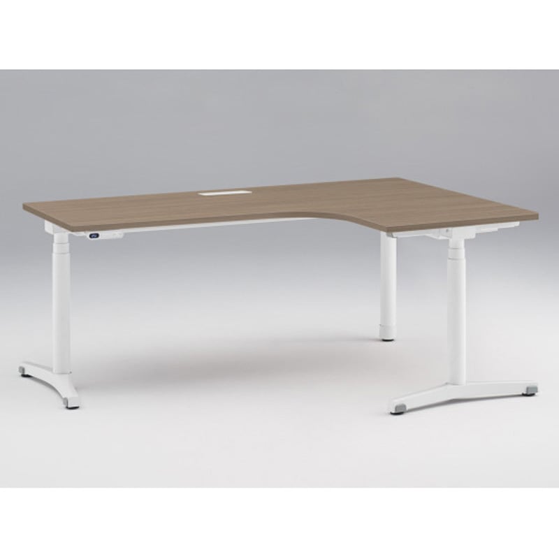 JZD-8277KRB-AWM トイロ 90度オペレーションデスク インジケータ―付昇降スイッチタイプ 塗装脚 W1800×D1200<配送時組立サービス付> 1台 イトーキ 【通販モノタロウ】