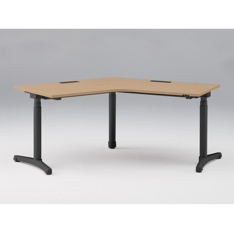 JZD-2277KA-ATX トイロ 120度オペレーションデスク 昇降スイッチタイプ 塗装脚 W1200×D1200<配送時組立サービス付> 1台 イトーキ 【通販モノタロウ】