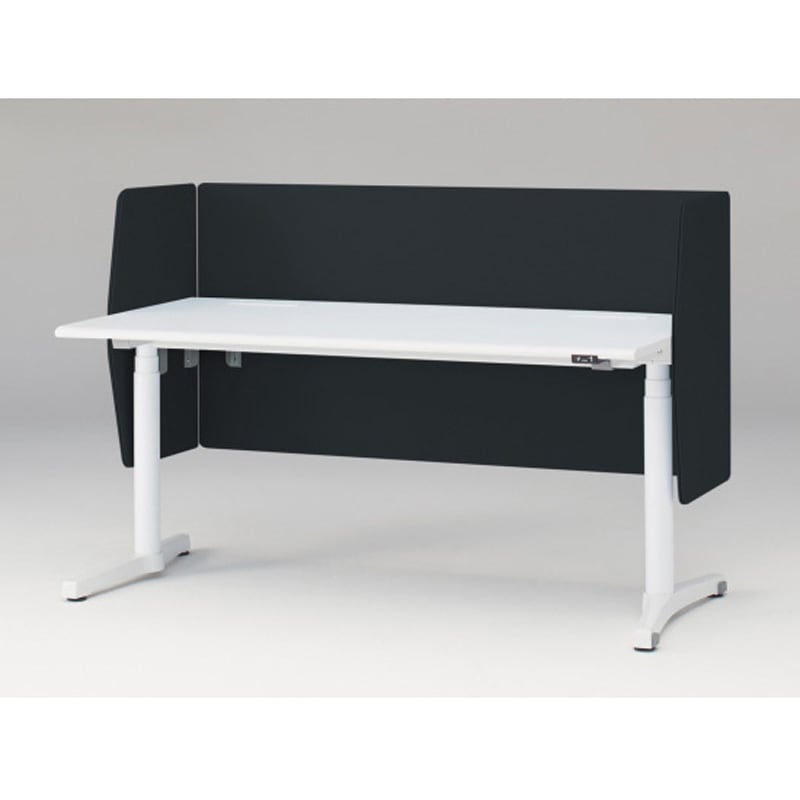 JZ-057XHRN-W2 トイロデスクD775用 エンドパネル左右1セット 机上H320 布地FR<配送時組立サービス付> イトーキ 幅554mm オフブラック色 高さ758mm奥行113mm  JZ-057XHRN-W2