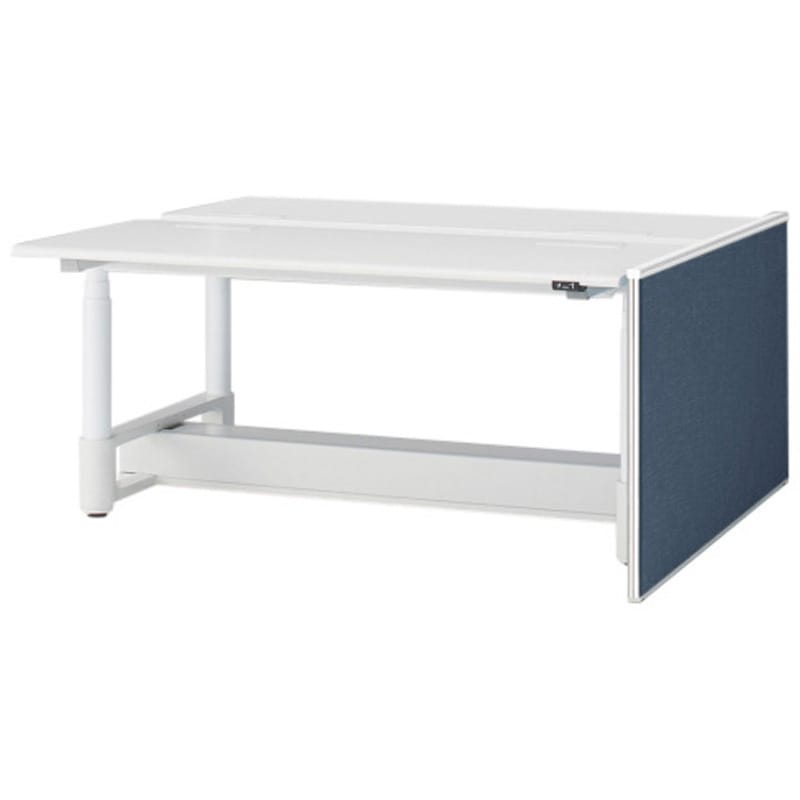 JZ-1407XKRNW9B5 トイロツインデスクD1400用 エンドロングパネル H720 布地FR<配送時組立サービス付> イトーキ ホワイト 奥行32mm  JZ-1407XKRNW9B5